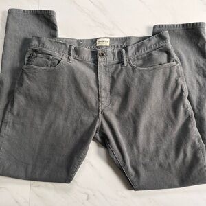 Todd Snyder Slim Fit Gray Corduroy pants size 36x32